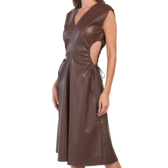 7 For All Mankind Dresses & Skirts - Faux Leather Cut Out Dress from 7 FOR ALL MANKIND